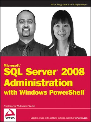 cover image of Microsoft SQL Server 2008 Administration with Windows PowerShell
